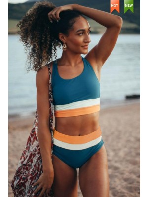 Laguna Crop-Bikini-Set mit Rückenausschnitt