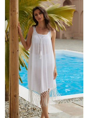 Solid Low Back Fringe Häkel-abdeckung